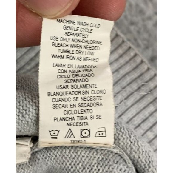 Men's (XXL) XG Cotton Striped Gray Yellow Black Longsleeve Sweater - Picture 6 of 13